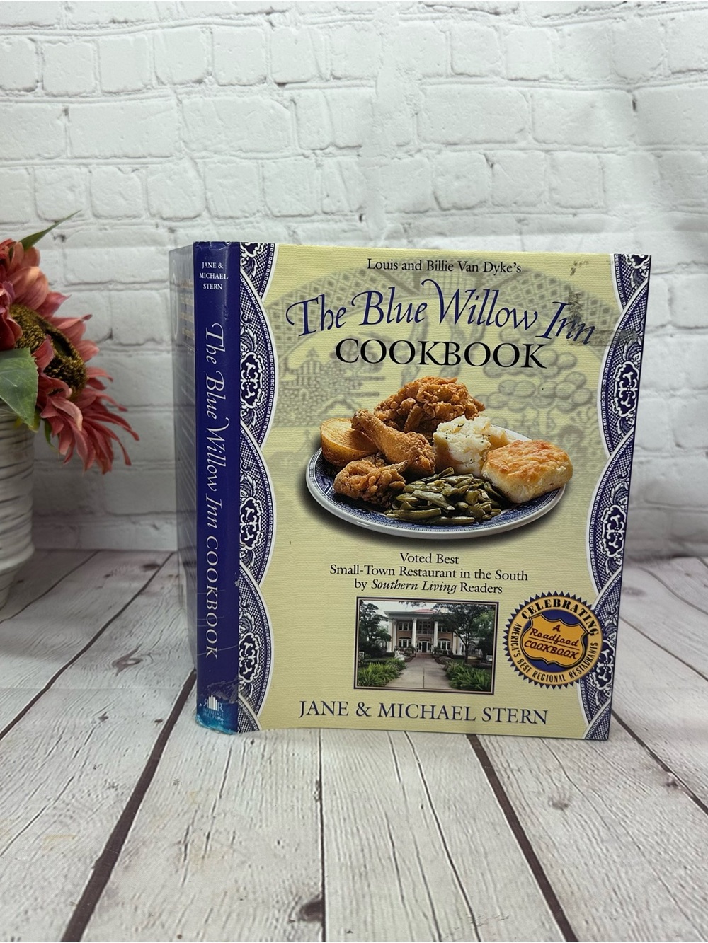 vtg Blue willow inn Cookbook 2002 southern country cottage farmhouse y2k